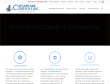 Tablet Screenshot of chesapeakecontrols.com
